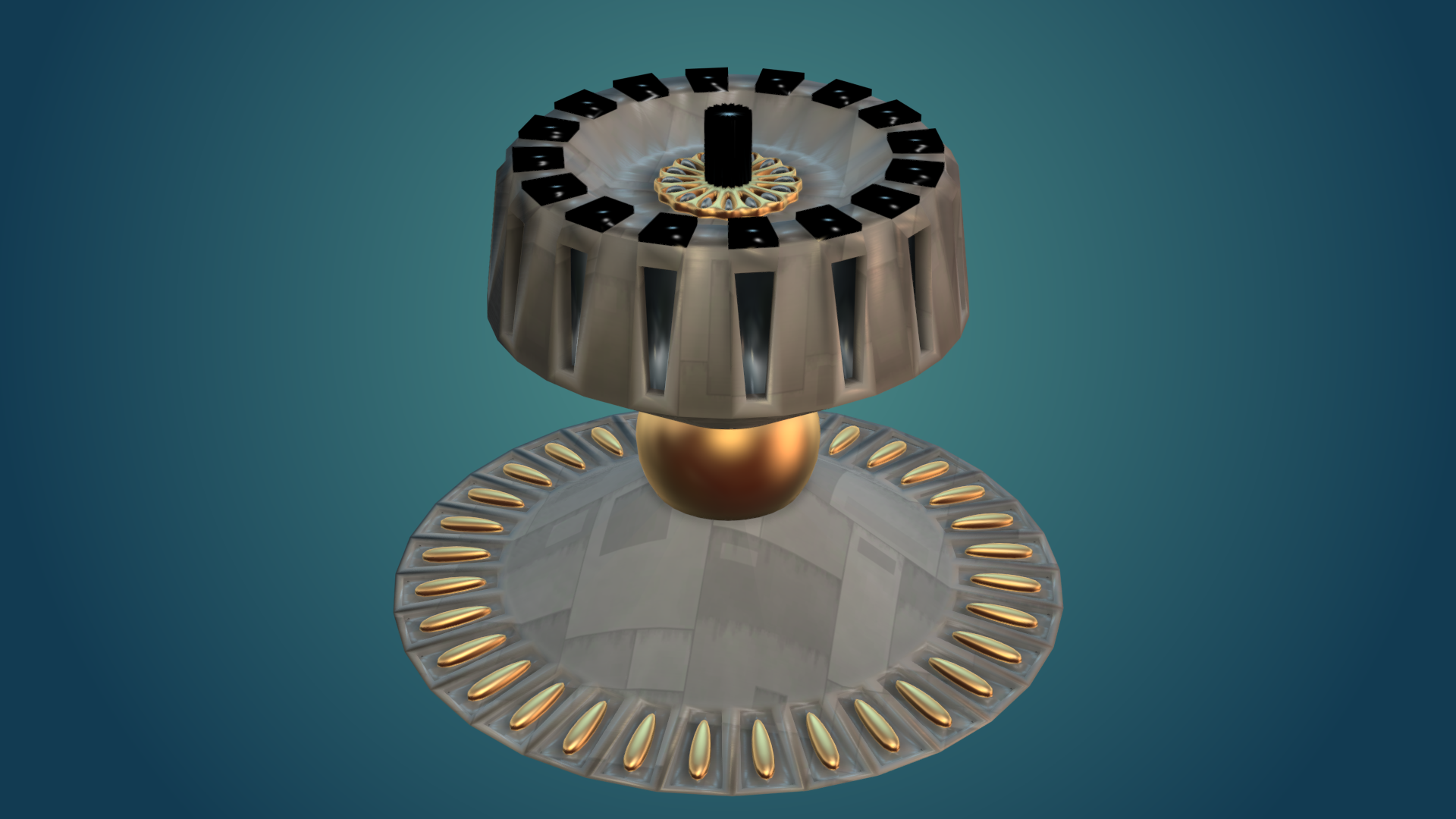 Magnetic Fountain 3D model_3