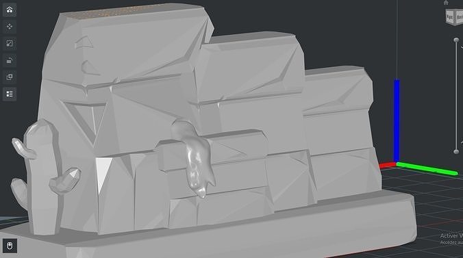 bundle of wall figurines lowpoly 3D model 3D printable | CGTrader