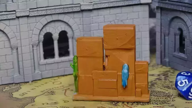 bundle of wall figurines lowpoly