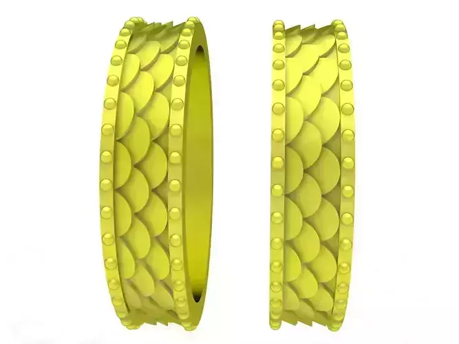 6721 Gold Sacles Wedding Ring