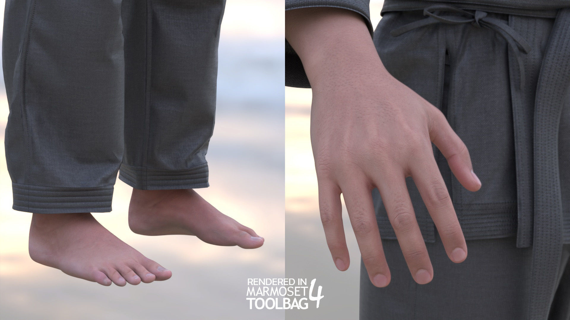 Mens and Womens Martial outfits 3D Model Collection_24