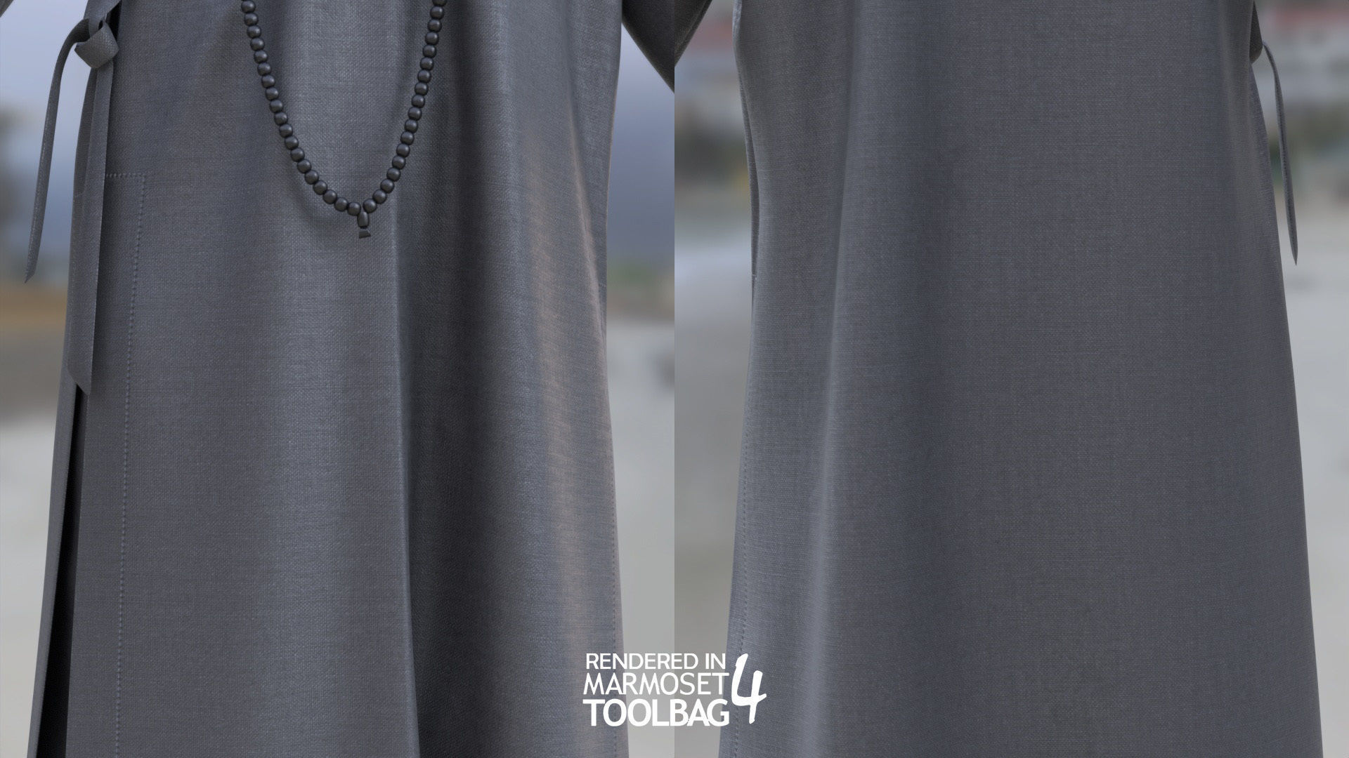 Mens and Womens Martial outfits 3D Model Collection_29