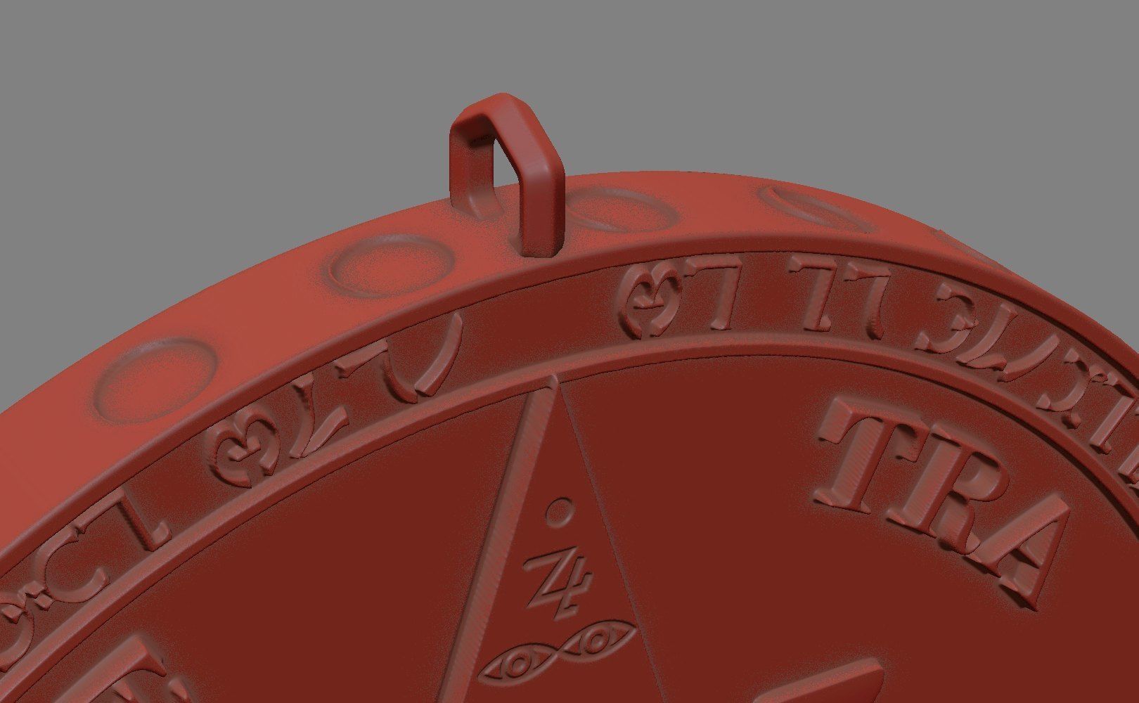 Tetragrammaton Amulet 3D print model_18