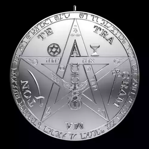 Tetragrammaton Amulet 3D print model