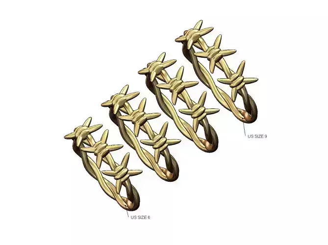 Thornes brabwire fashion band US sizes 6to9 3D print model