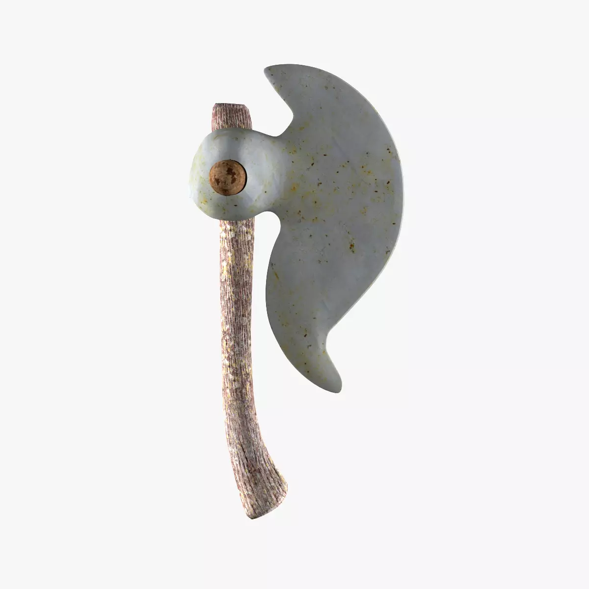 War Axe Low-poly 3D model_0