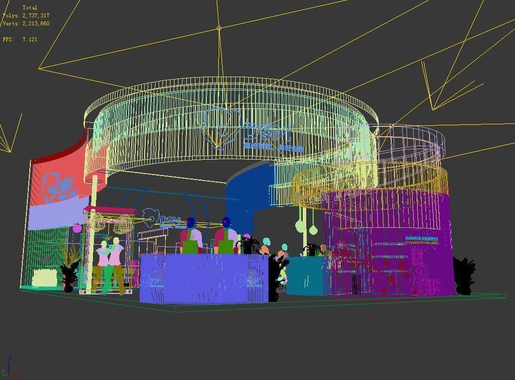 Exhibition - Area -10X15-3DMAX2009-06 3D model_4