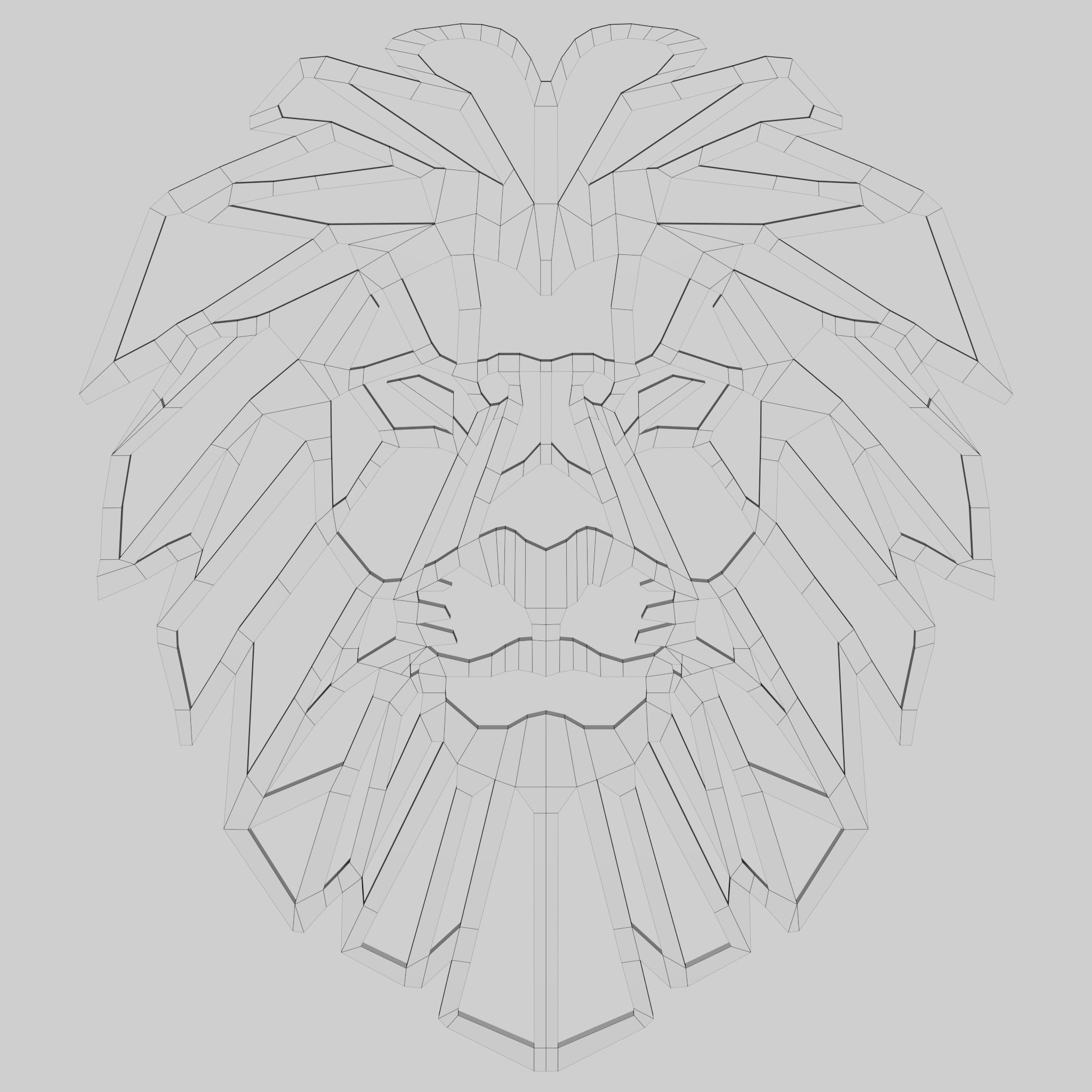 Decoration item 5 Low-poly 3D model_5