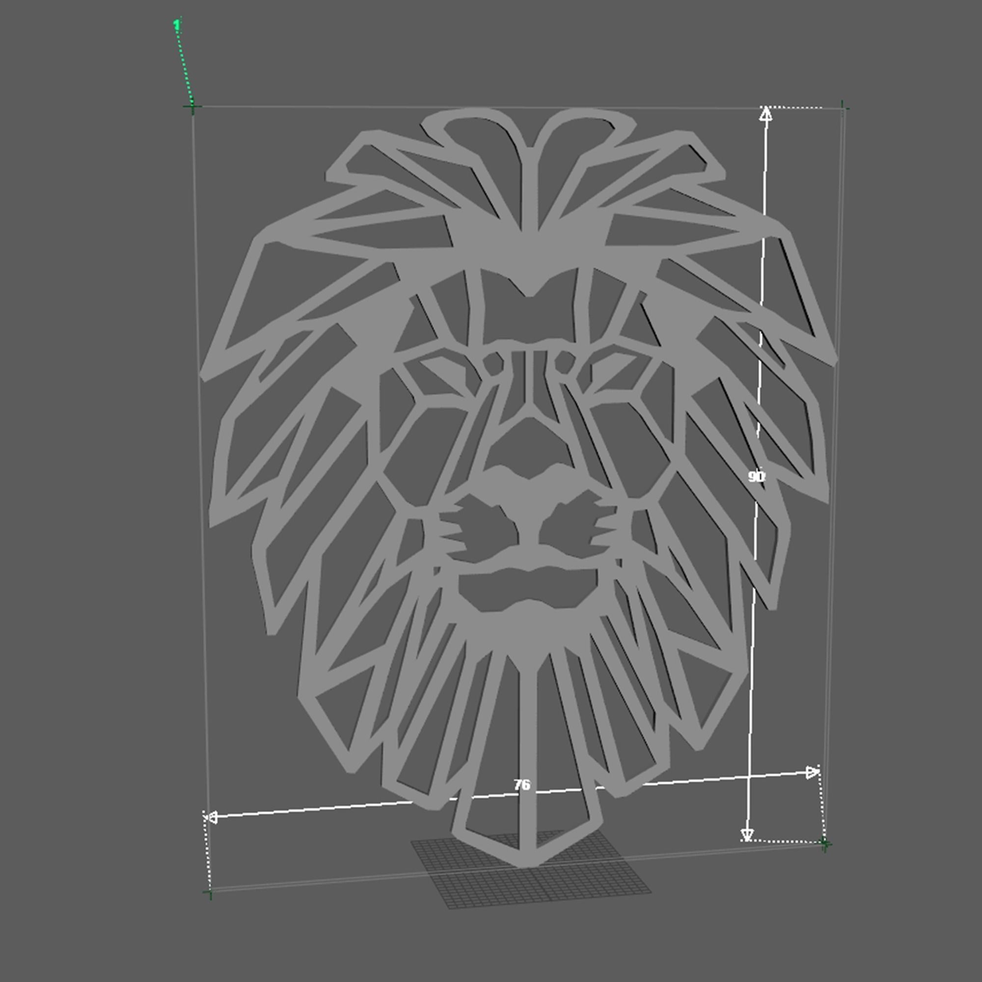 Decoration item 5 Low-poly 3D model_4