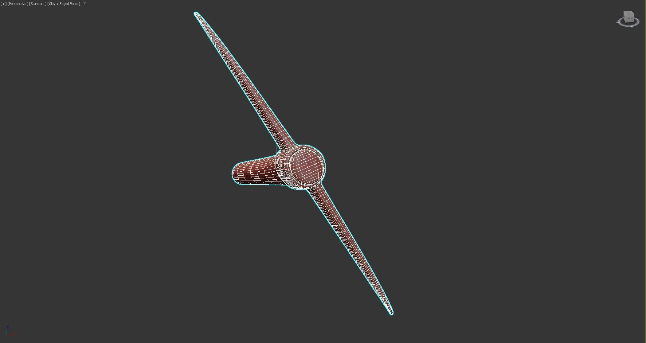 Pick Axe Tools Low-poly 3D model_17