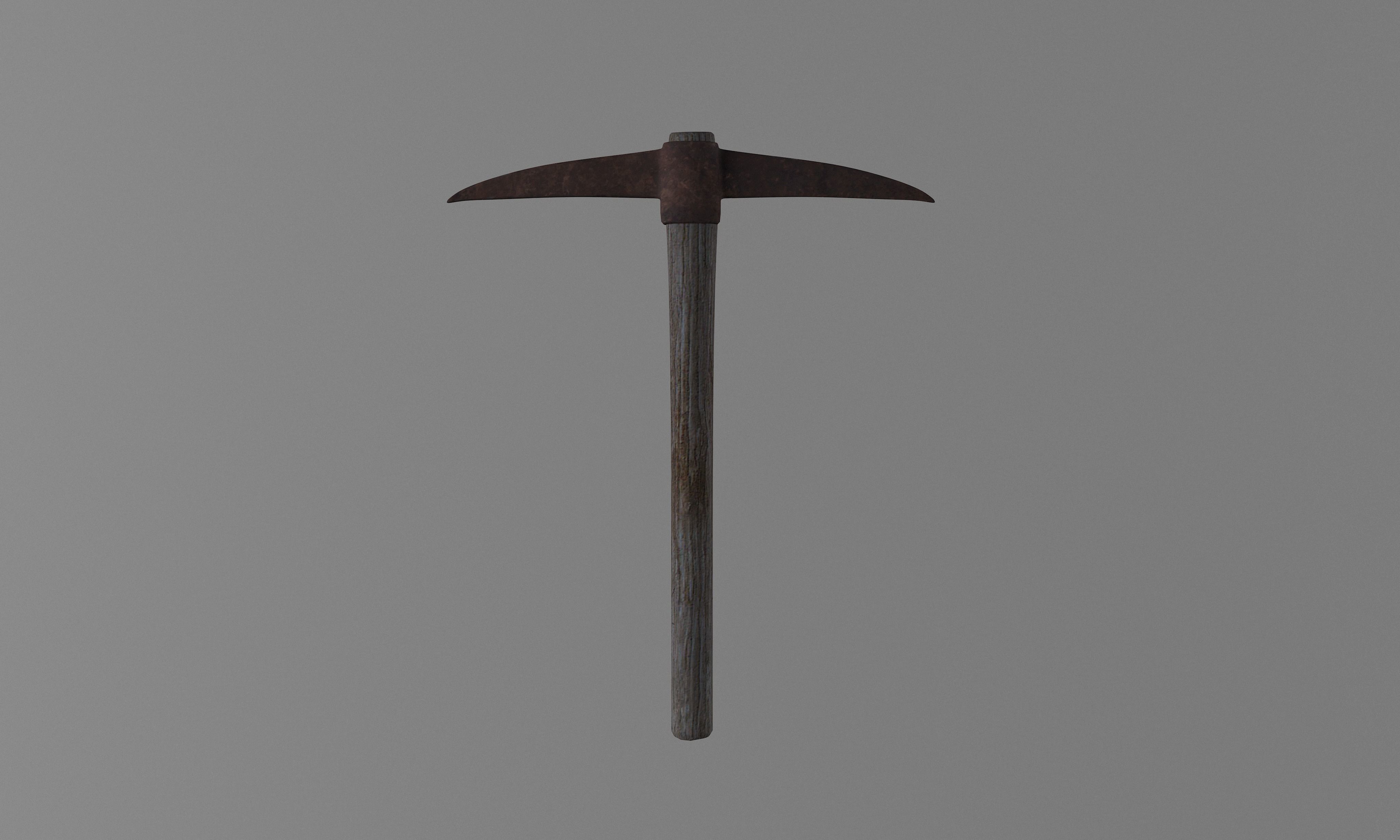 Pick Axe Tools Low-poly 3D model_6