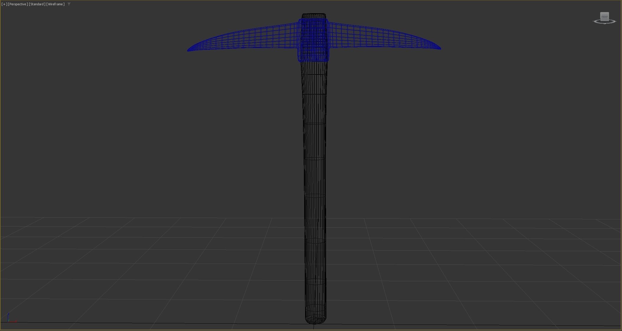 Pick Axe Tools Low-poly 3D model_16