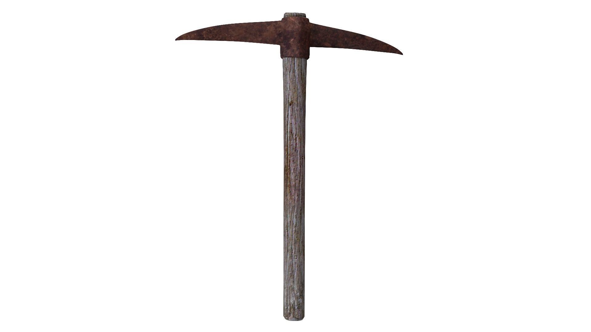 Pick Axe Tools Low-poly 3D model_10