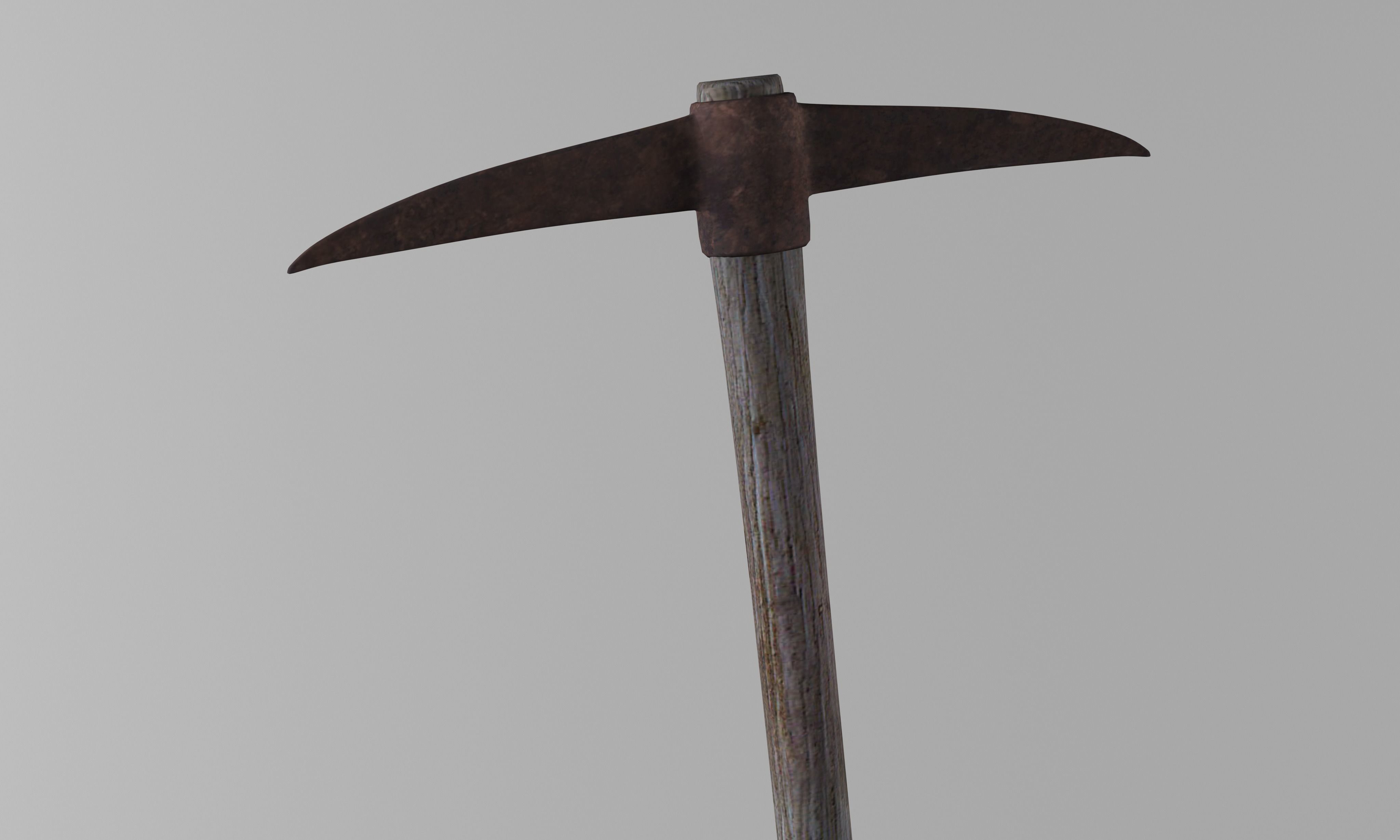 Pick Axe Tools Low-poly 3D model_5