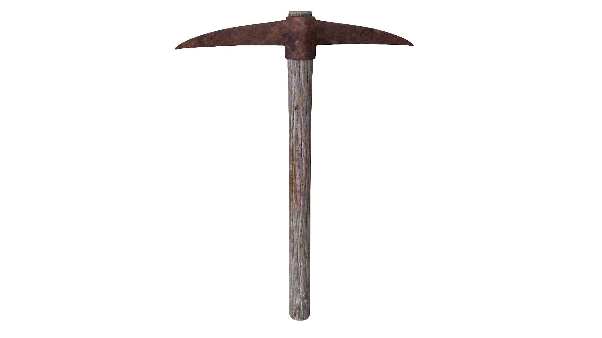 Pick Axe Tools Low-poly 3D model_9