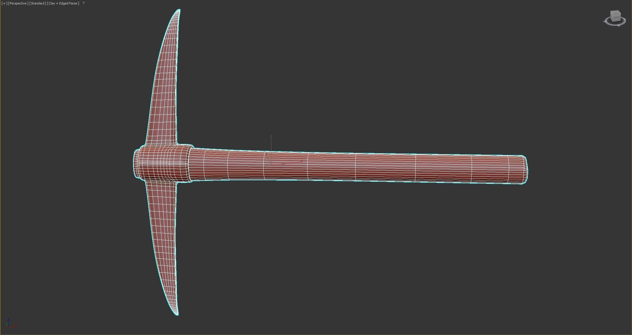 Pick Axe Tools Low-poly 3D model_19