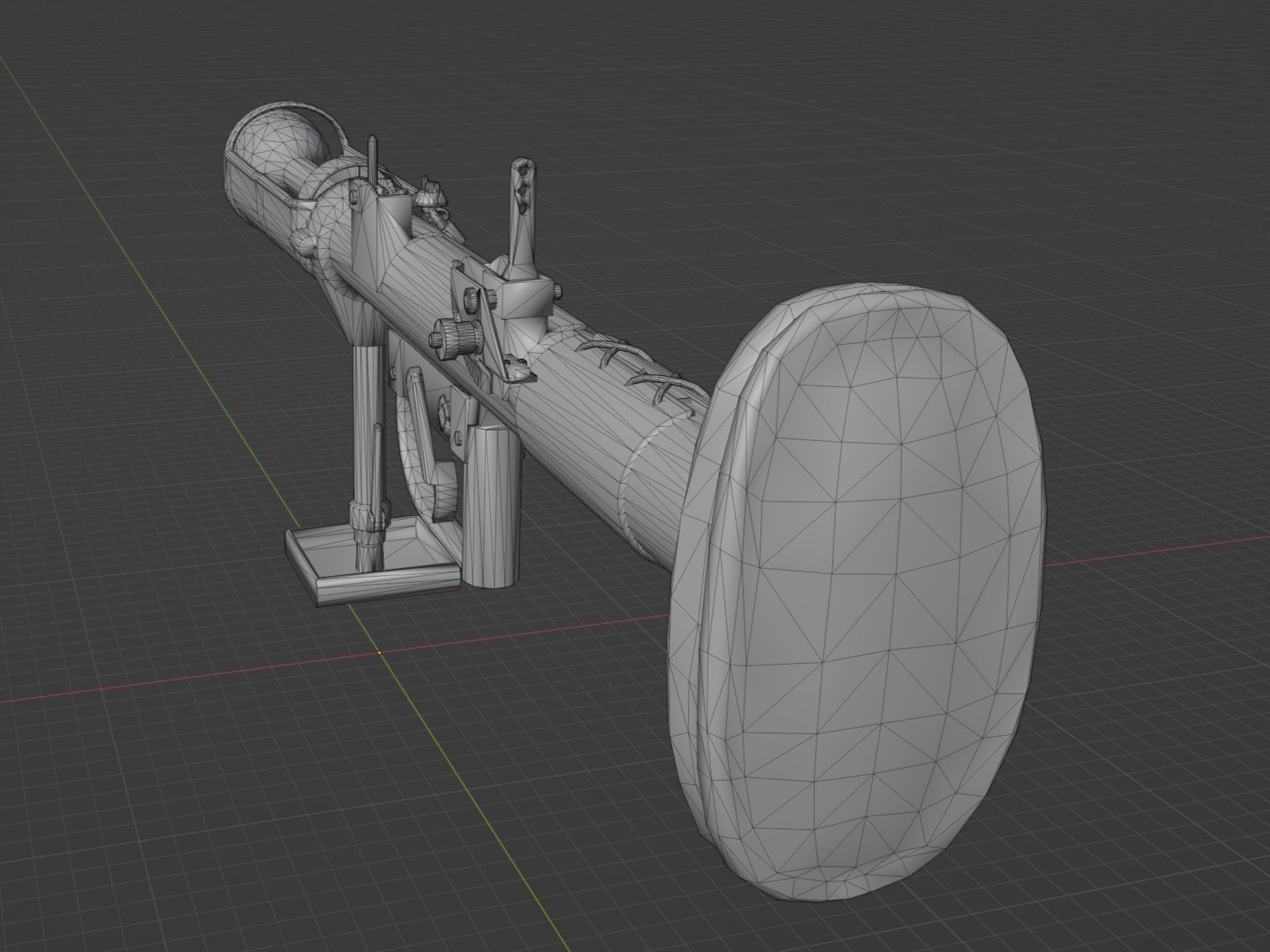 PIAT Anti Tank Low-poly 3D model_3