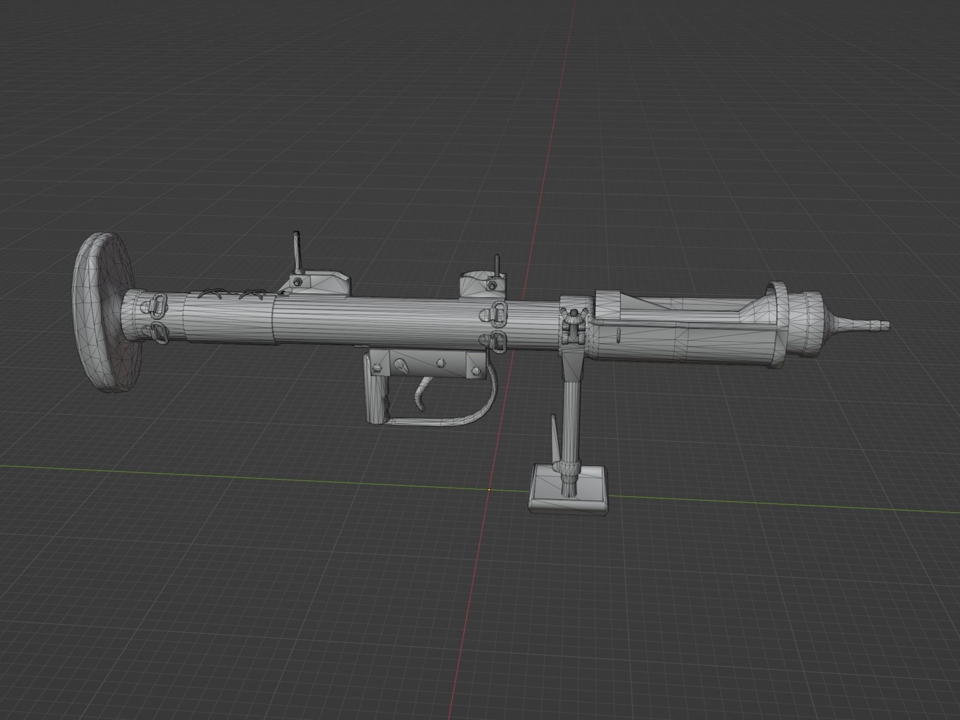 PIAT Anti Tank Low-poly 3D model_6