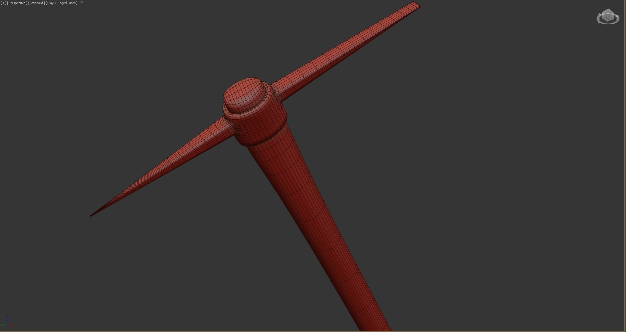 Pick Axe Tools Low-poly 3D model_15