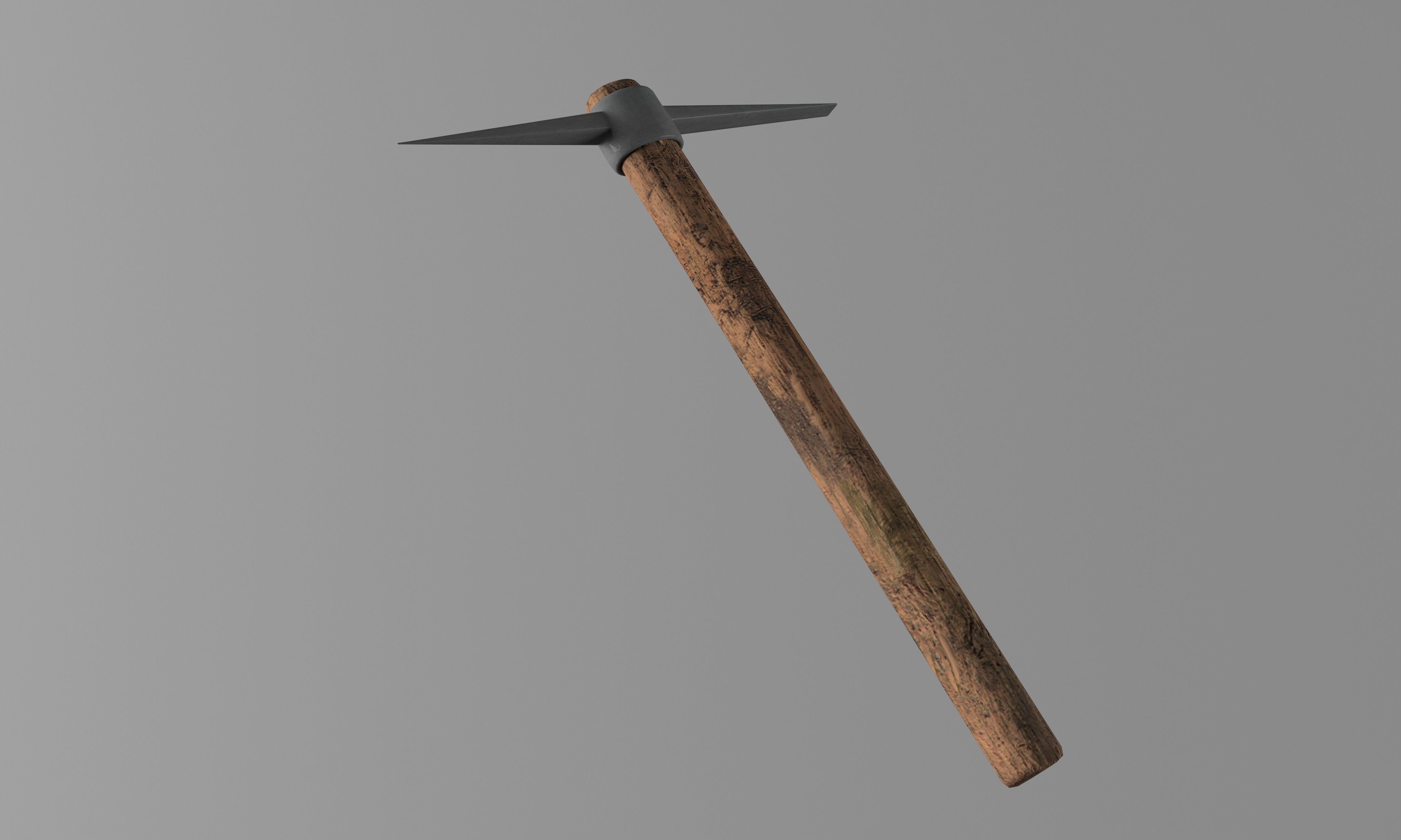 Pick Axe Tools Low-poly 3D model_17
