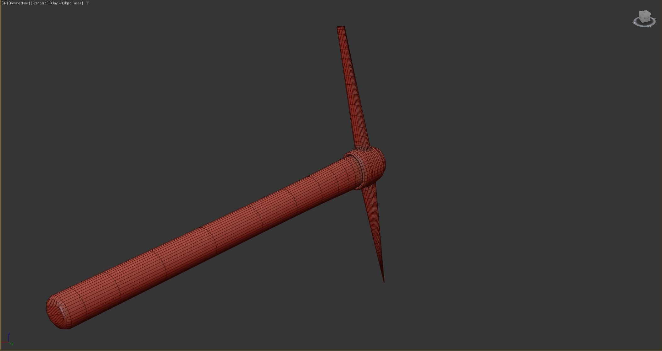 Pick Axe Tools Low-poly 3D model_14