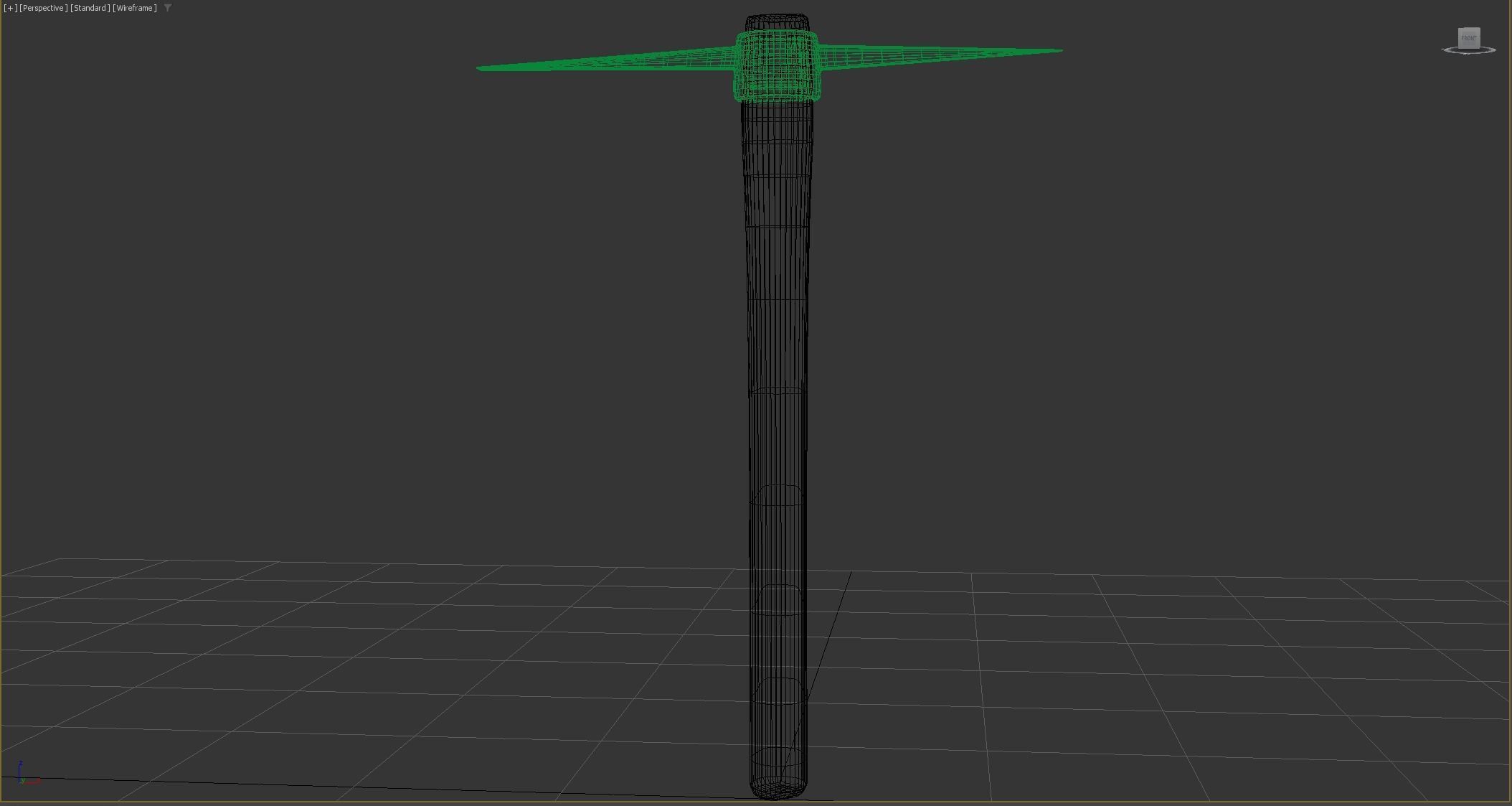 Pick Axe Tools Low-poly 3D model_12