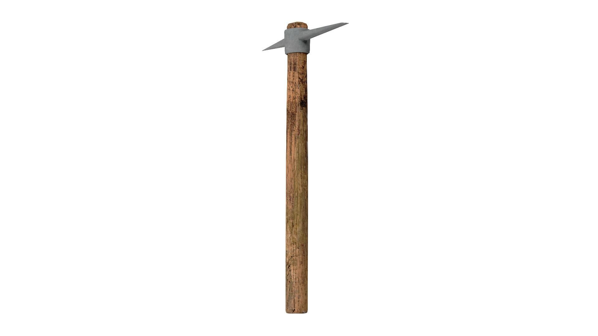 Pick Axe Tools Low-poly 3D model_7