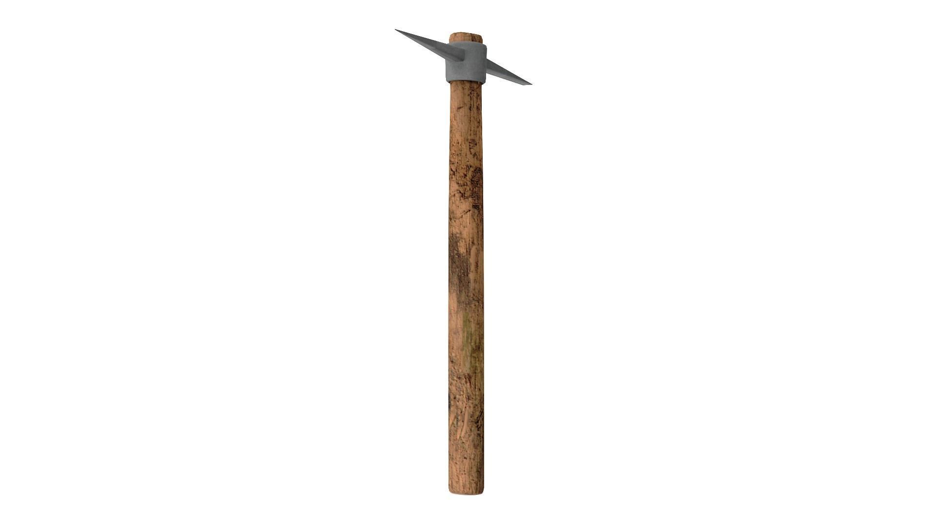 Pick Axe Tools Low-poly 3D model_6