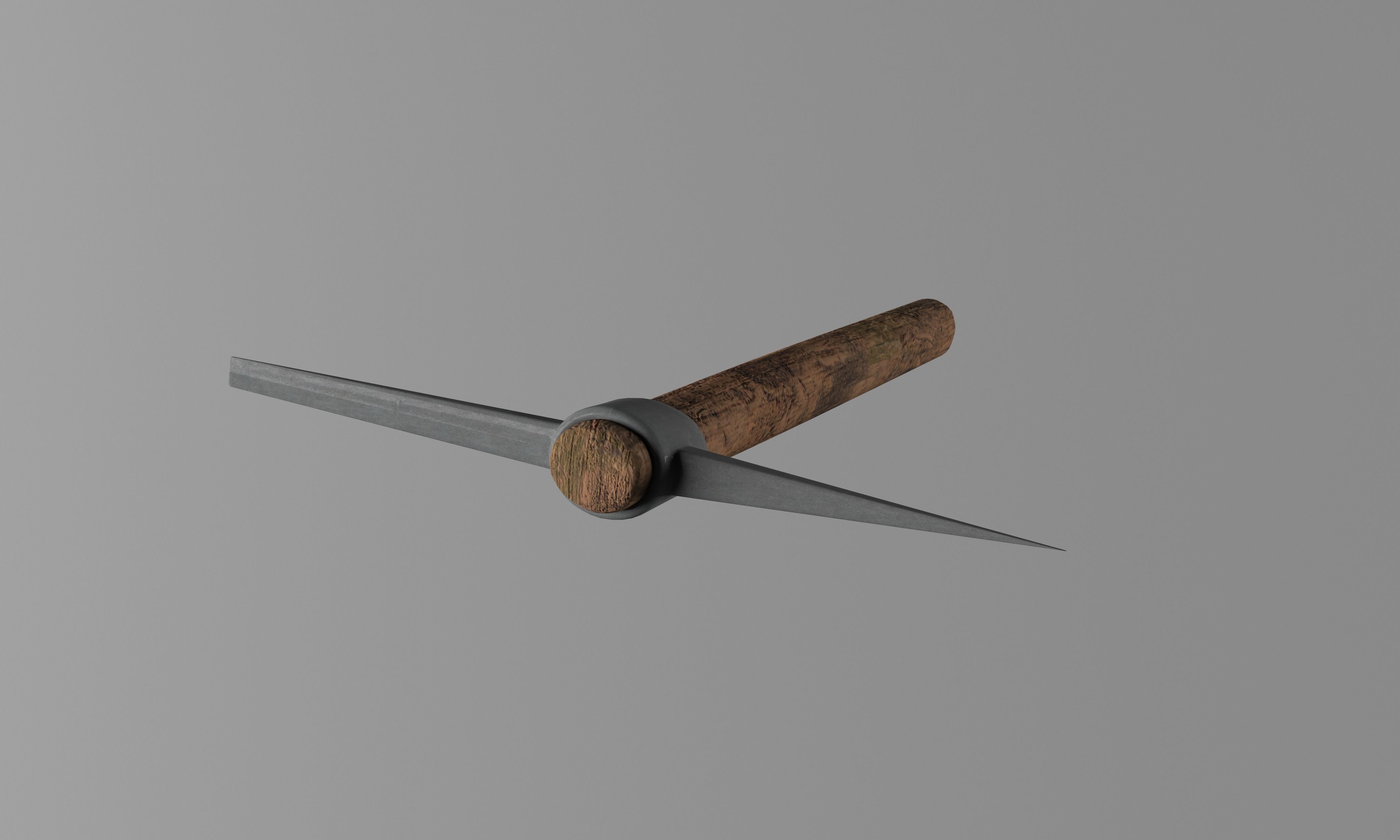 Pick Axe Tools Low-poly 3D model_16