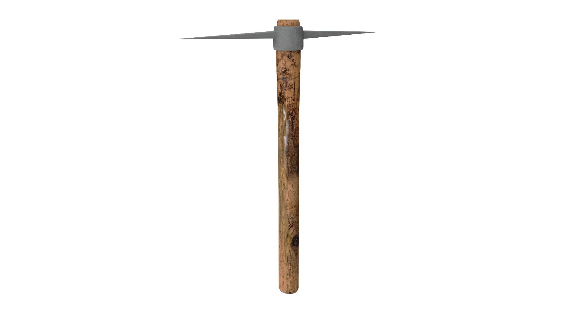 Pick Axe Tools Low-poly 3D model_4
