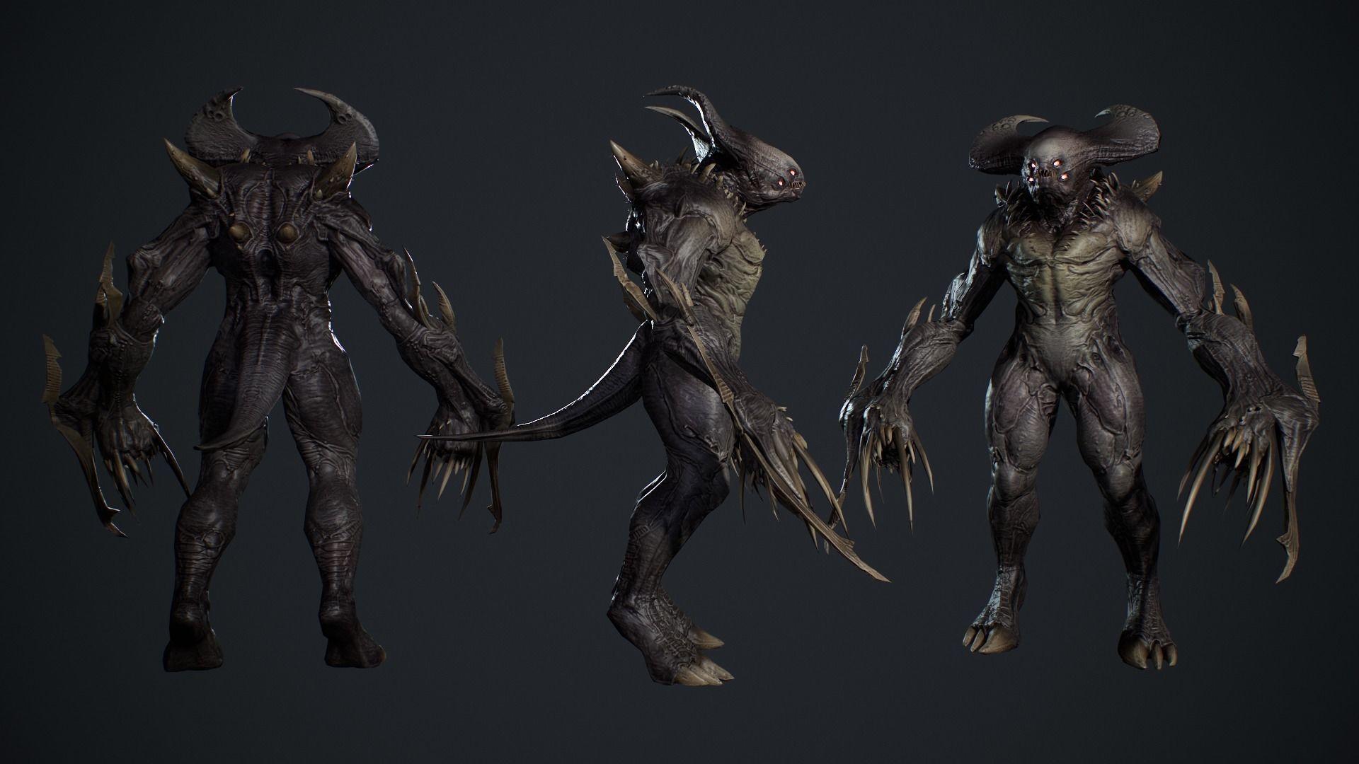 Demon Character 7 Low-poly 3D model_7
