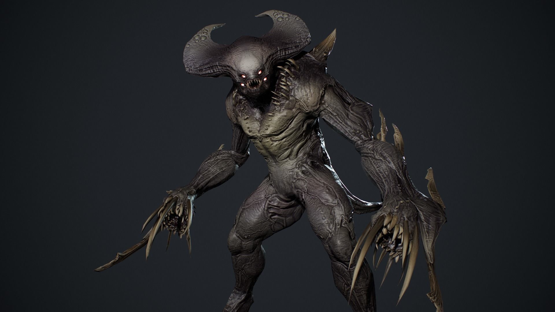 Demon Character 7 Low-poly 3D model_5