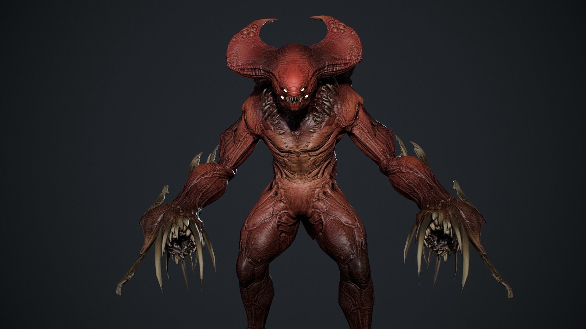 Demon Character 7 Low-poly 3D model_12