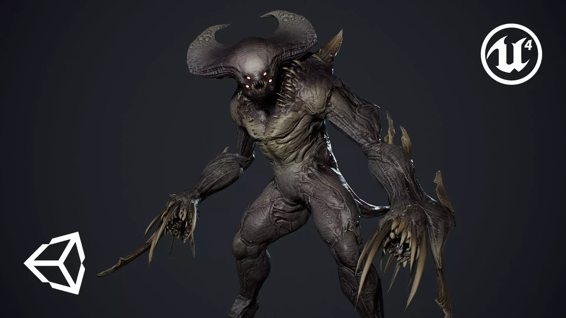 Demon Character 7 Low-poly 3D model_0