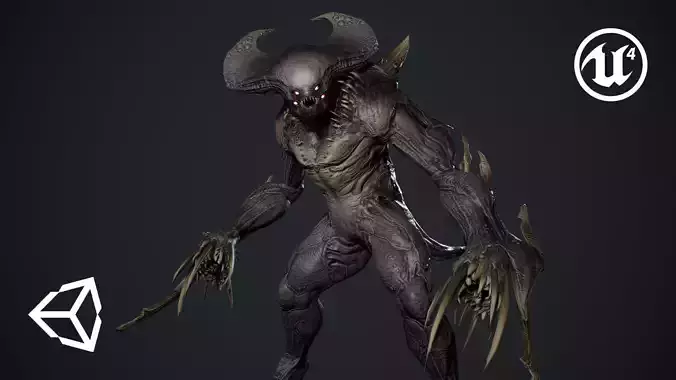 Demon Character 7 Low-poly 3D model