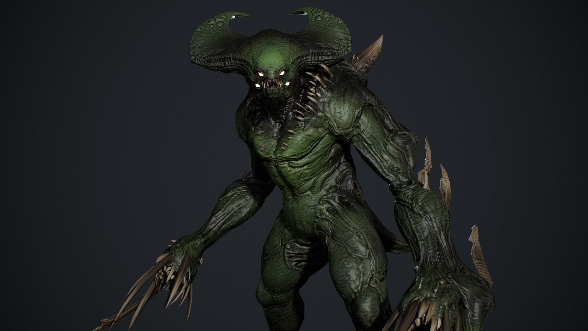 Demon Character 7 Low-poly 3D model_14