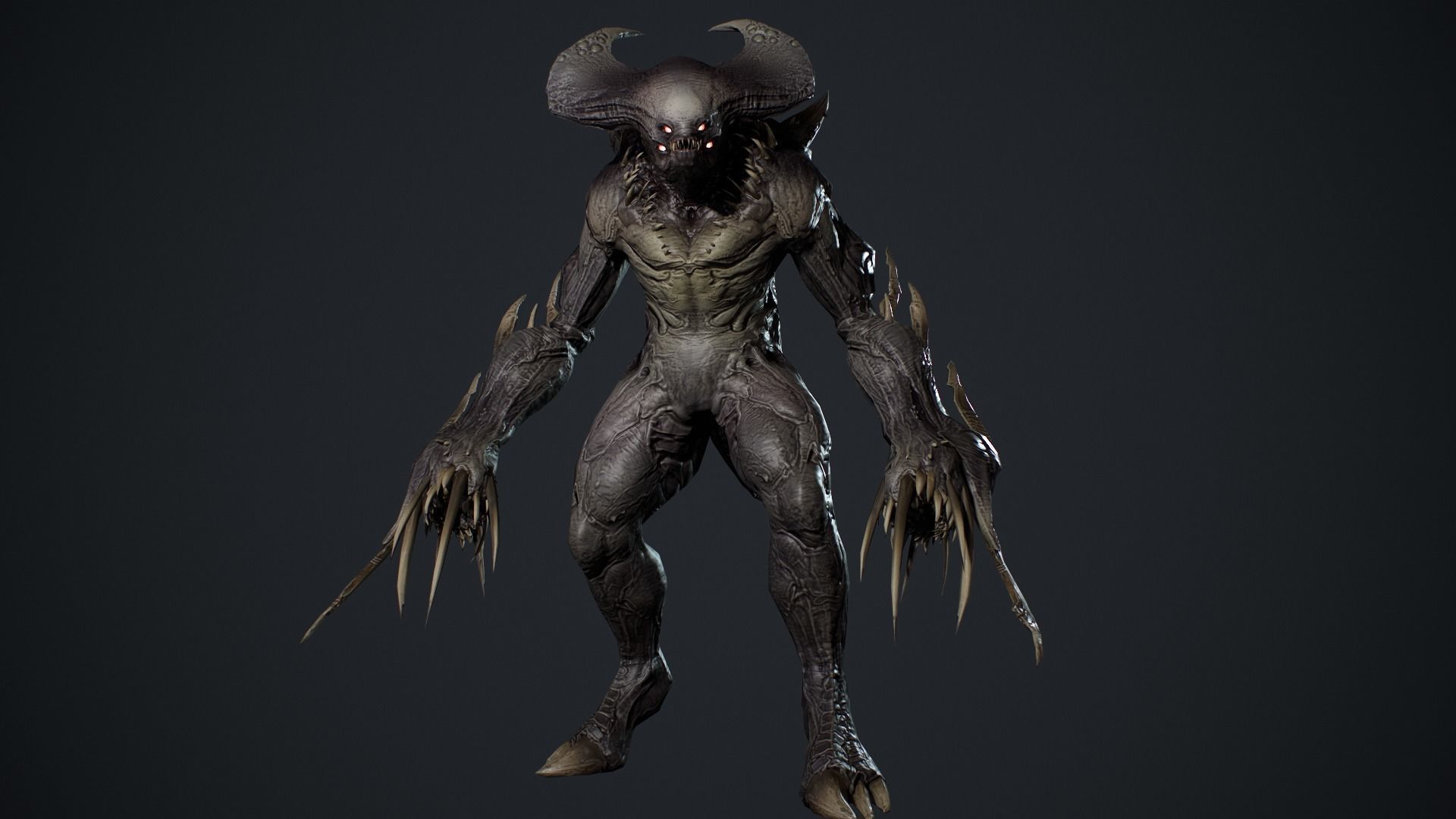 Demon Character 7 Low-poly 3D model_19