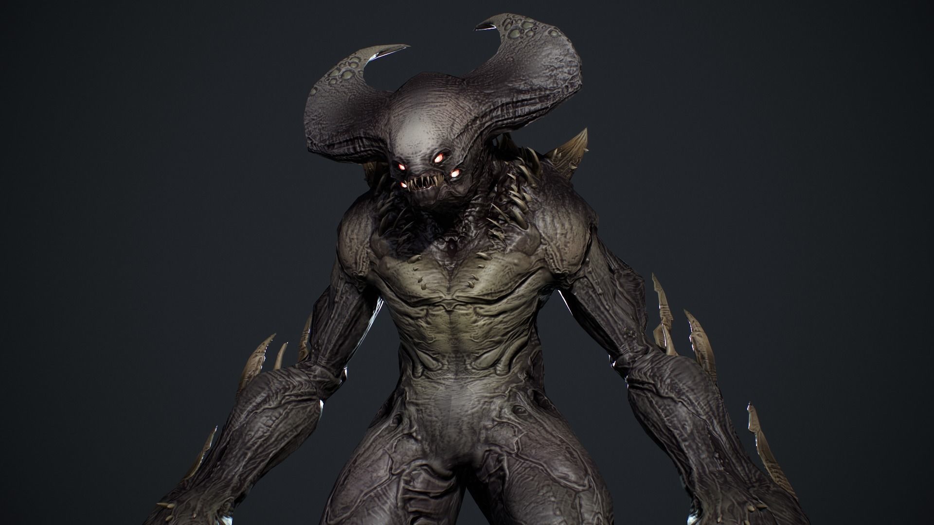 Demon Character 7 Low-poly 3D model_17