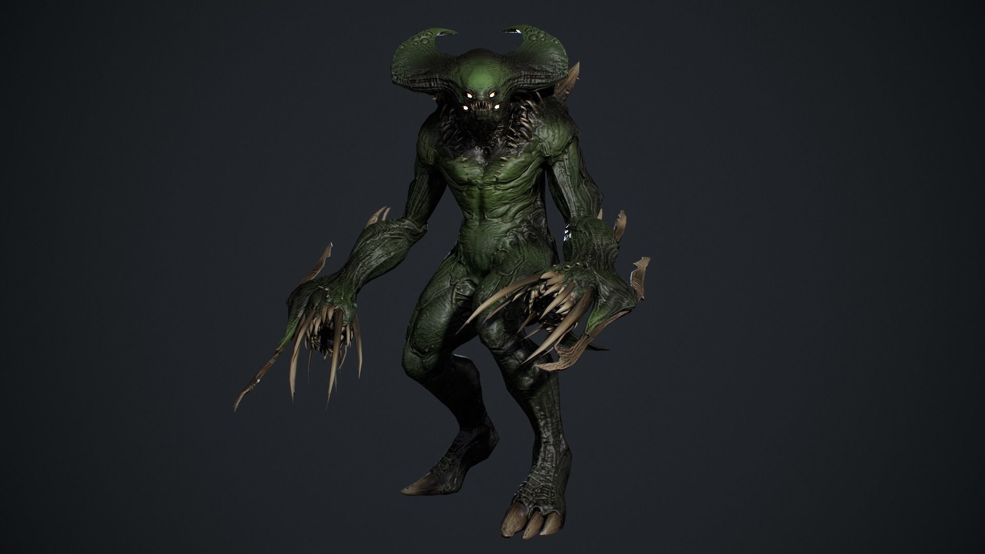 Demon Character 7 Low-poly 3D model_15