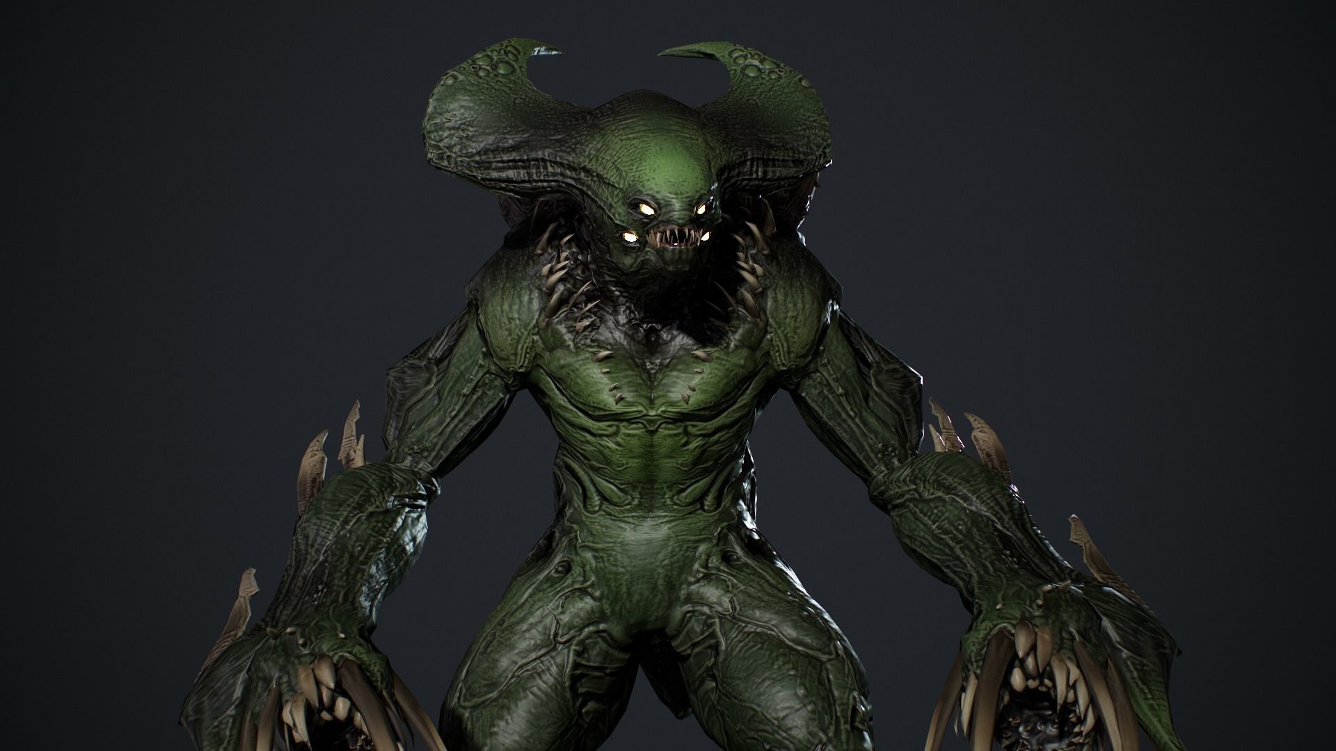 Demon Character 7 Low-poly 3D model_16