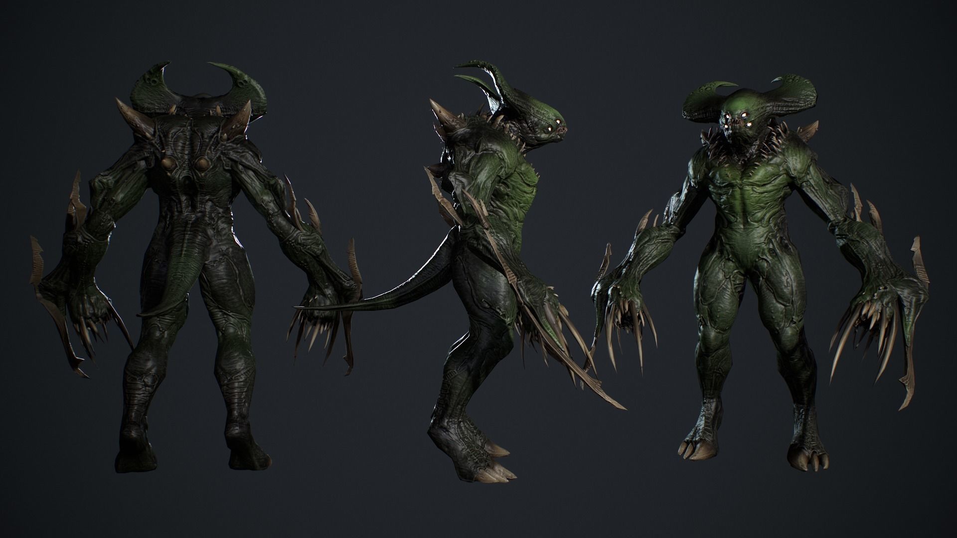 Demon Character 7 Low-poly 3D model_8