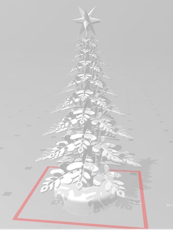 Printable christmas tree 3D model - Printable Christmas Tree 3d Model 3511912142 