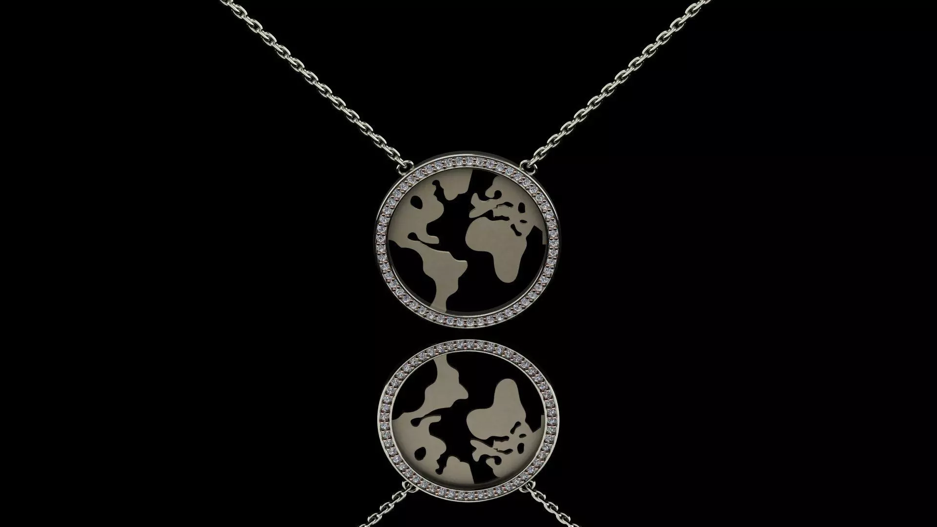 DAIMOND WORLD PENDANT 3D print model