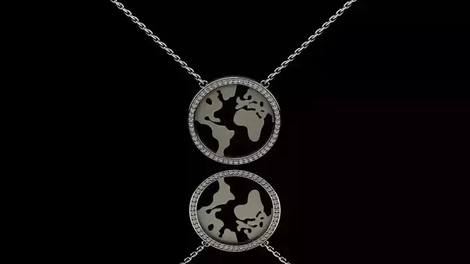 DAIMOND WORLD PENDANT 3D print model