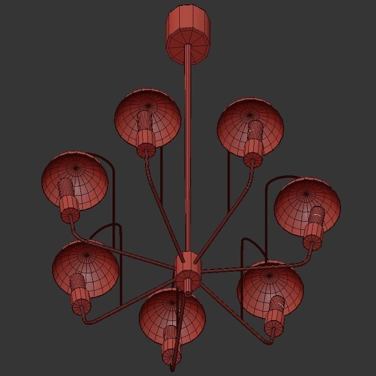 Rare Chandelier 3D model_2