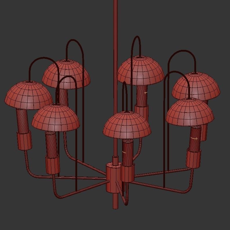 Rare Chandelier 3D model_3