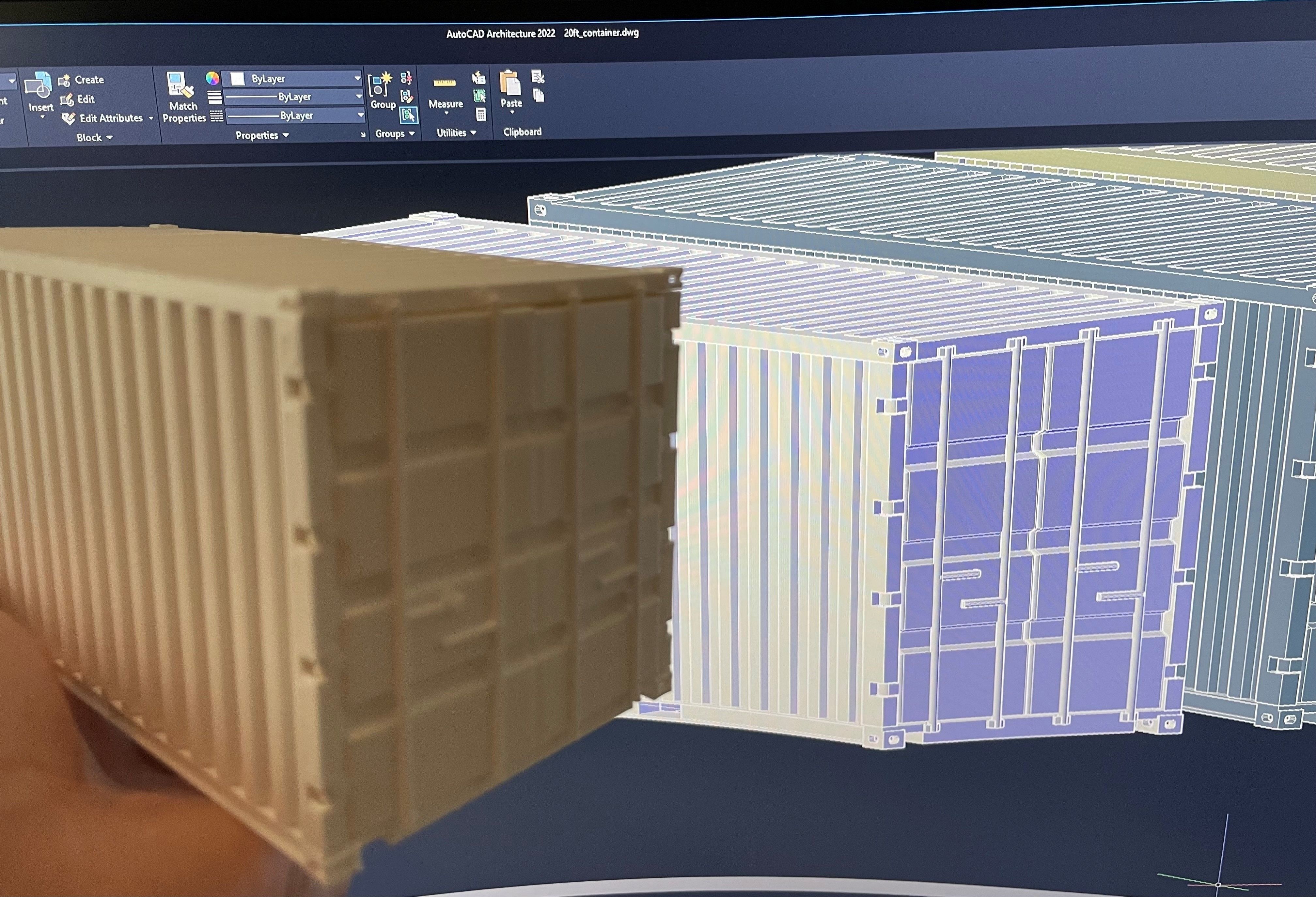20ft shipping container 3D print model_6