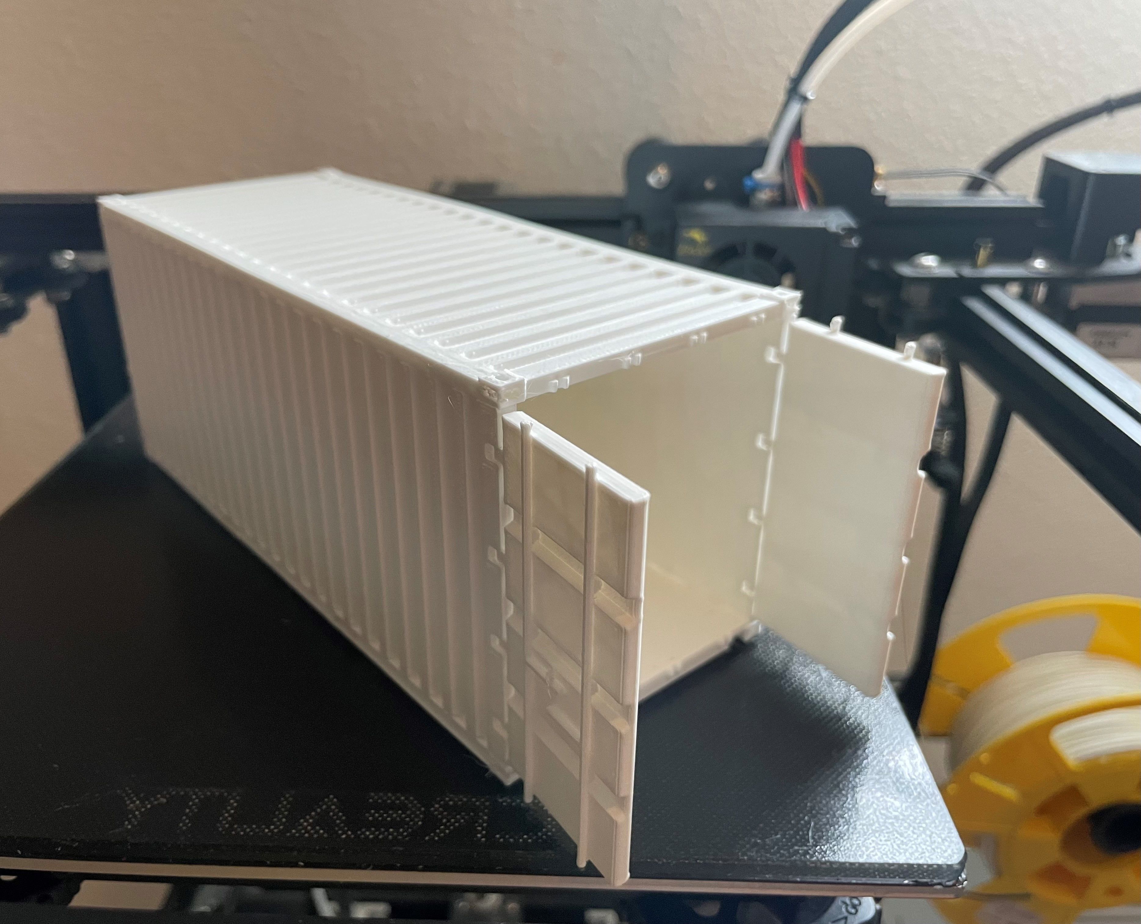 20ft shipping container 3D print model_1