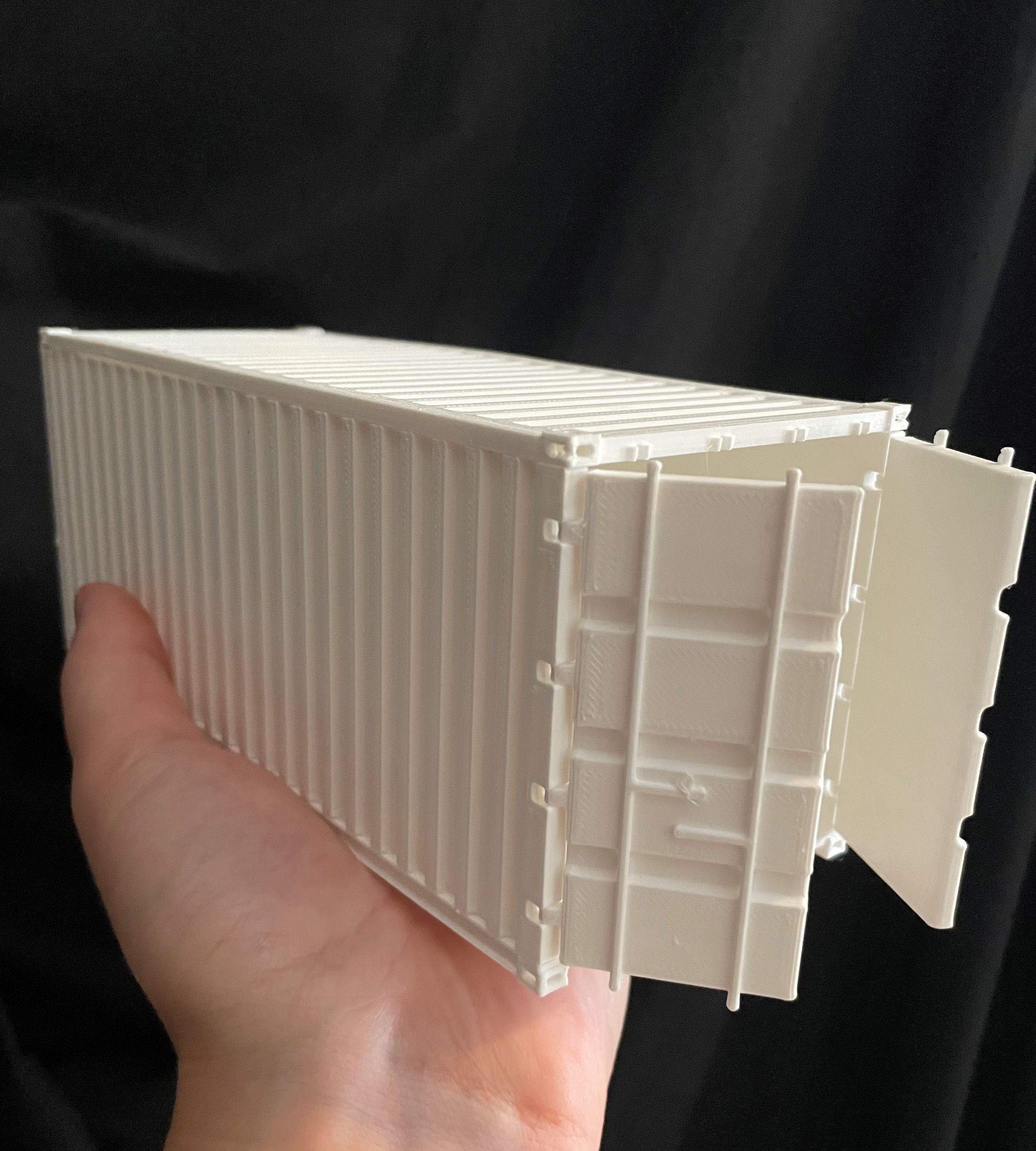 20ft shipping container 3D print model_2
