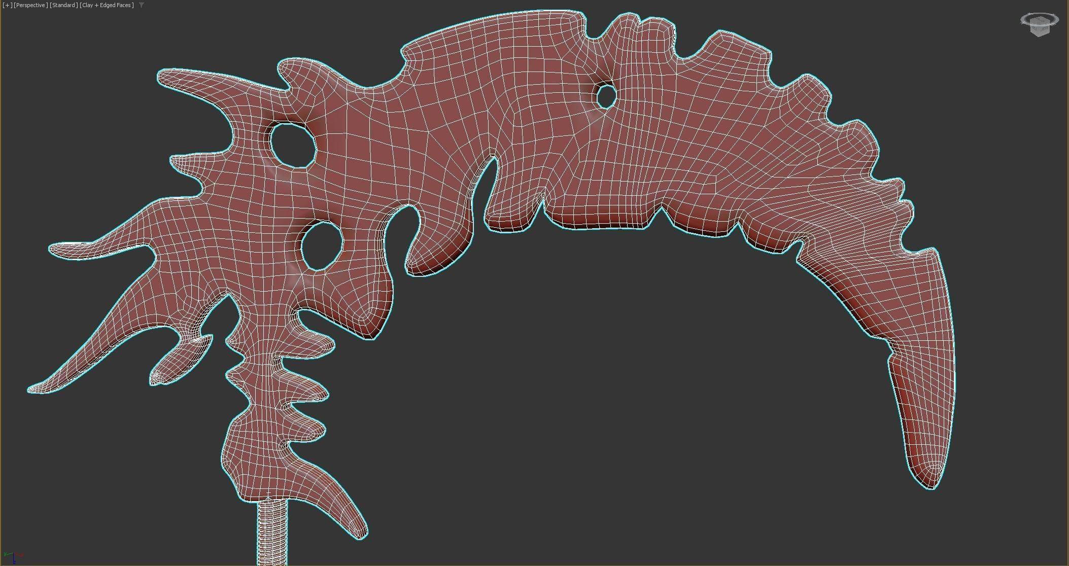 Scythe Low-poly 3D model_23